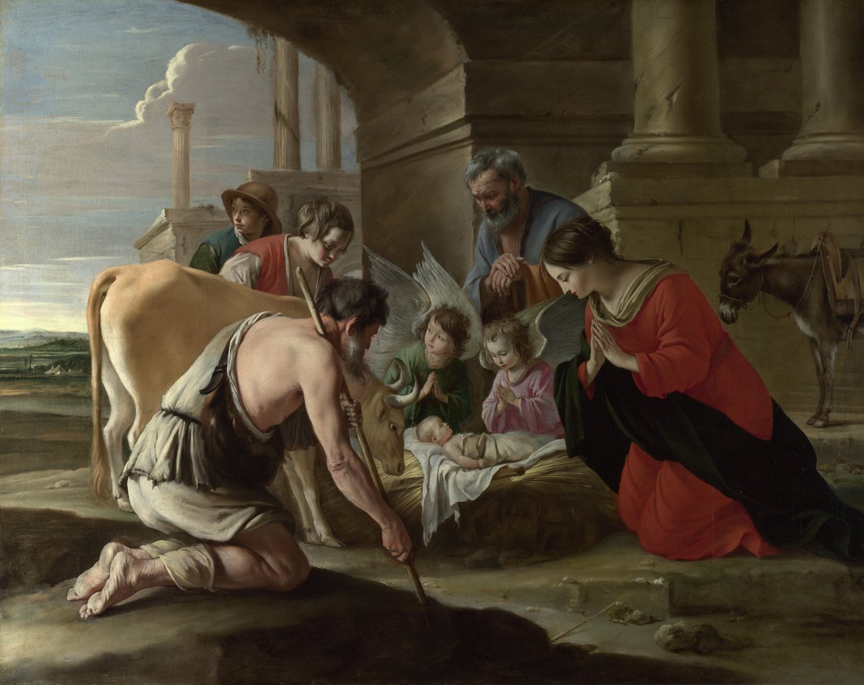 A Pásztorok imádása c. 1640 alkotó: Louis le Nain