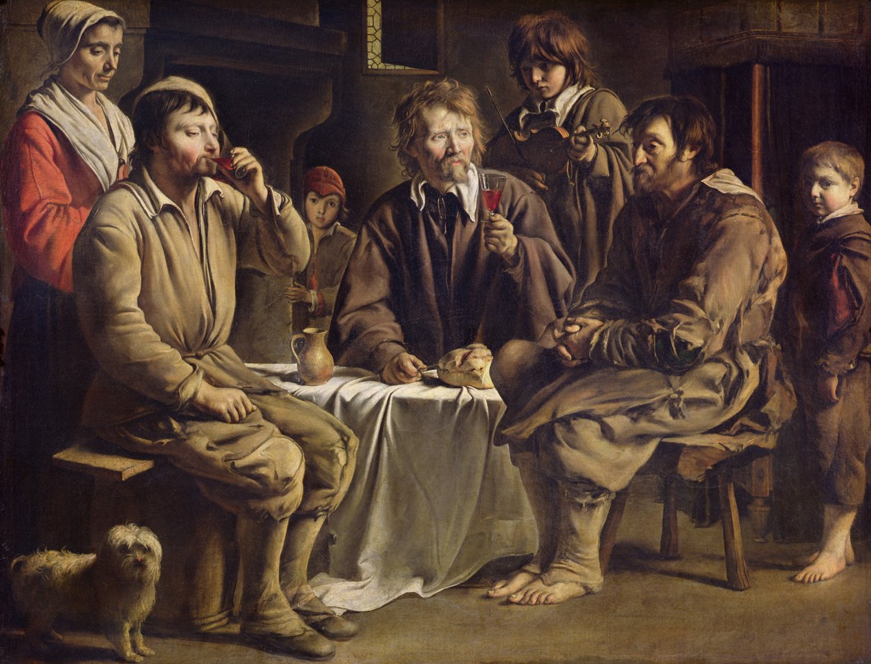 A parasztvacsora, 1642 alkotó: Louis le Nain
