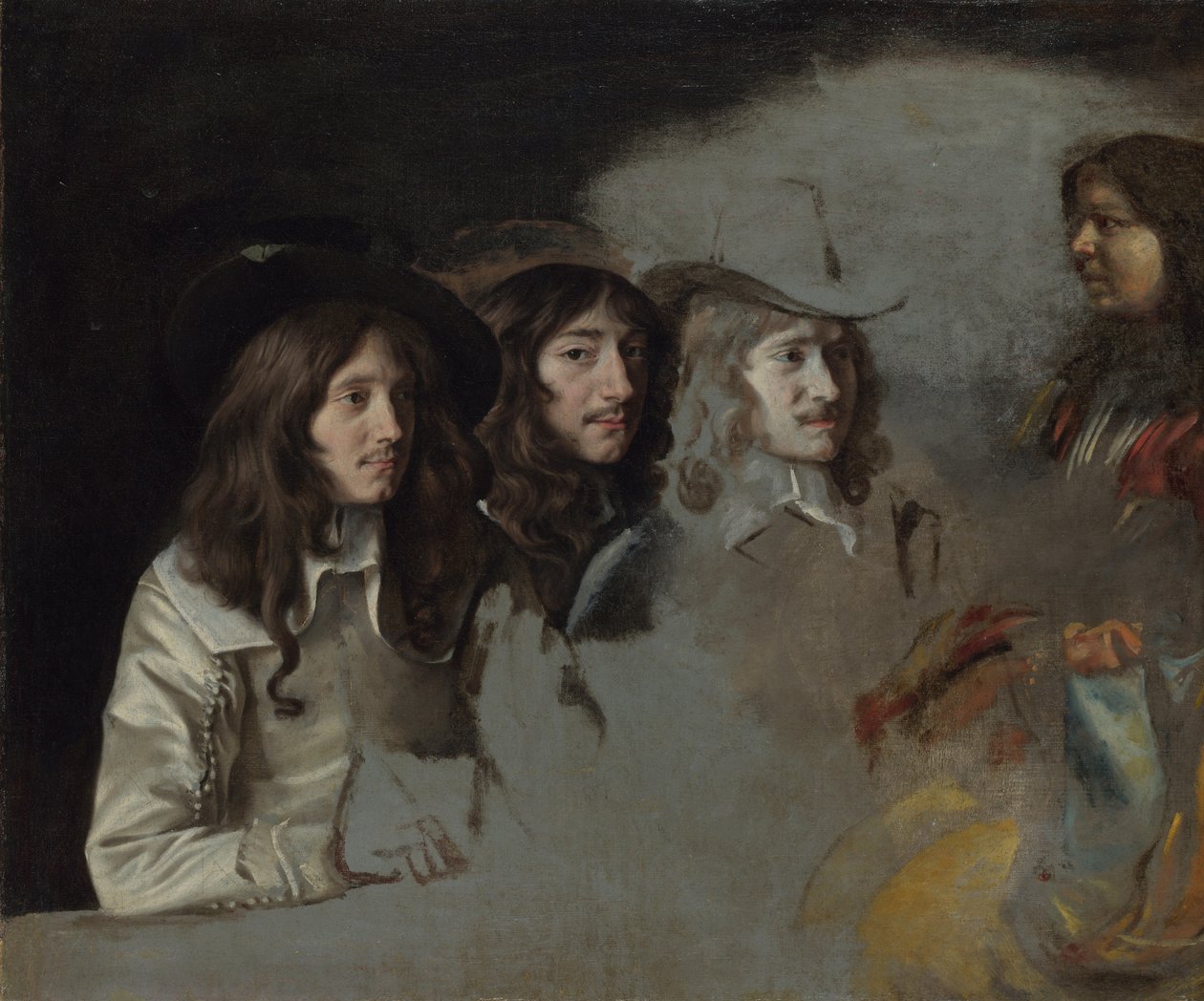 Három férfi és egy fiú, c. 1647-1648 alkotó: Louis le Nain
