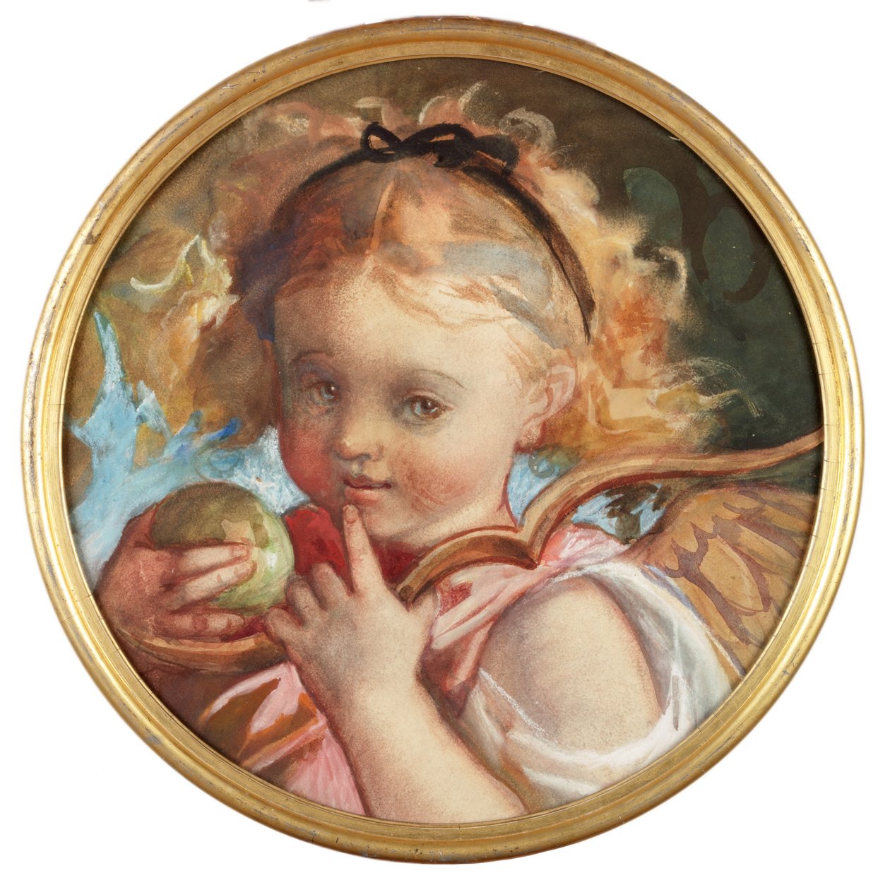 Amy Todd portréja (testszín és akvarell papíron) alkotó: Louisa Anne Waterford