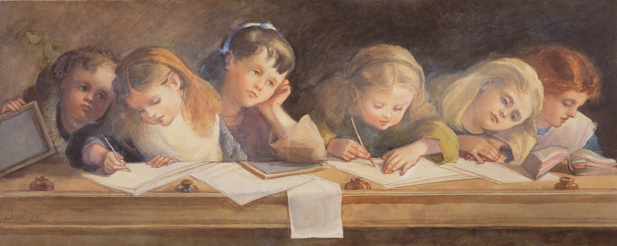 Az íráslecke, 1880 alkotó: Louisa Anne Waterford