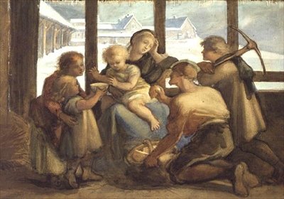 Amennyit eggyel megtettetek e legkisebb testvéreim közül, velem tettétek (akvarell, papír) alkotó: Louisa Anne Marchioness of Waterford