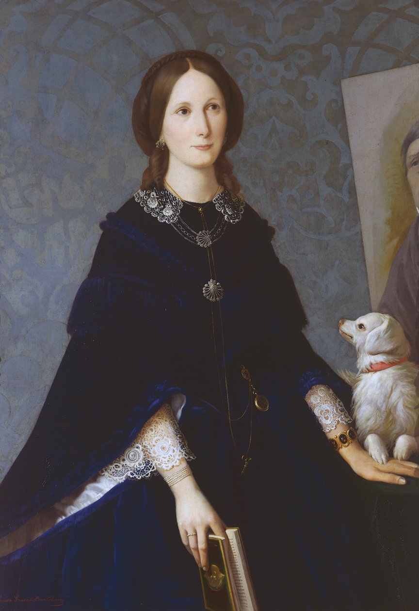 Önarckép, 1865 körül, Louisa Grace Bartolini (1818-1865) festménye, olaj, vászon alkotó: Louisa Grace Bartolini