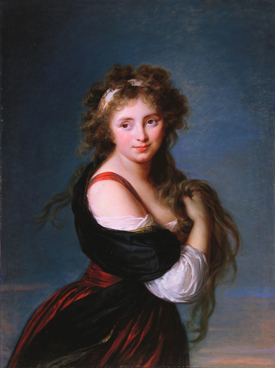 Hyacinthe-Gabrielle Roland arcképe alkotó: Elisabeth Louise Vigee Lebrun