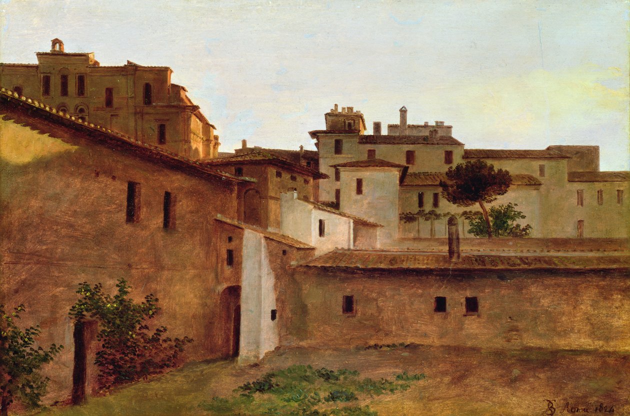 Tetők Rómában, 1824 alkotó: Louise Josephine Sarazin de Belmont