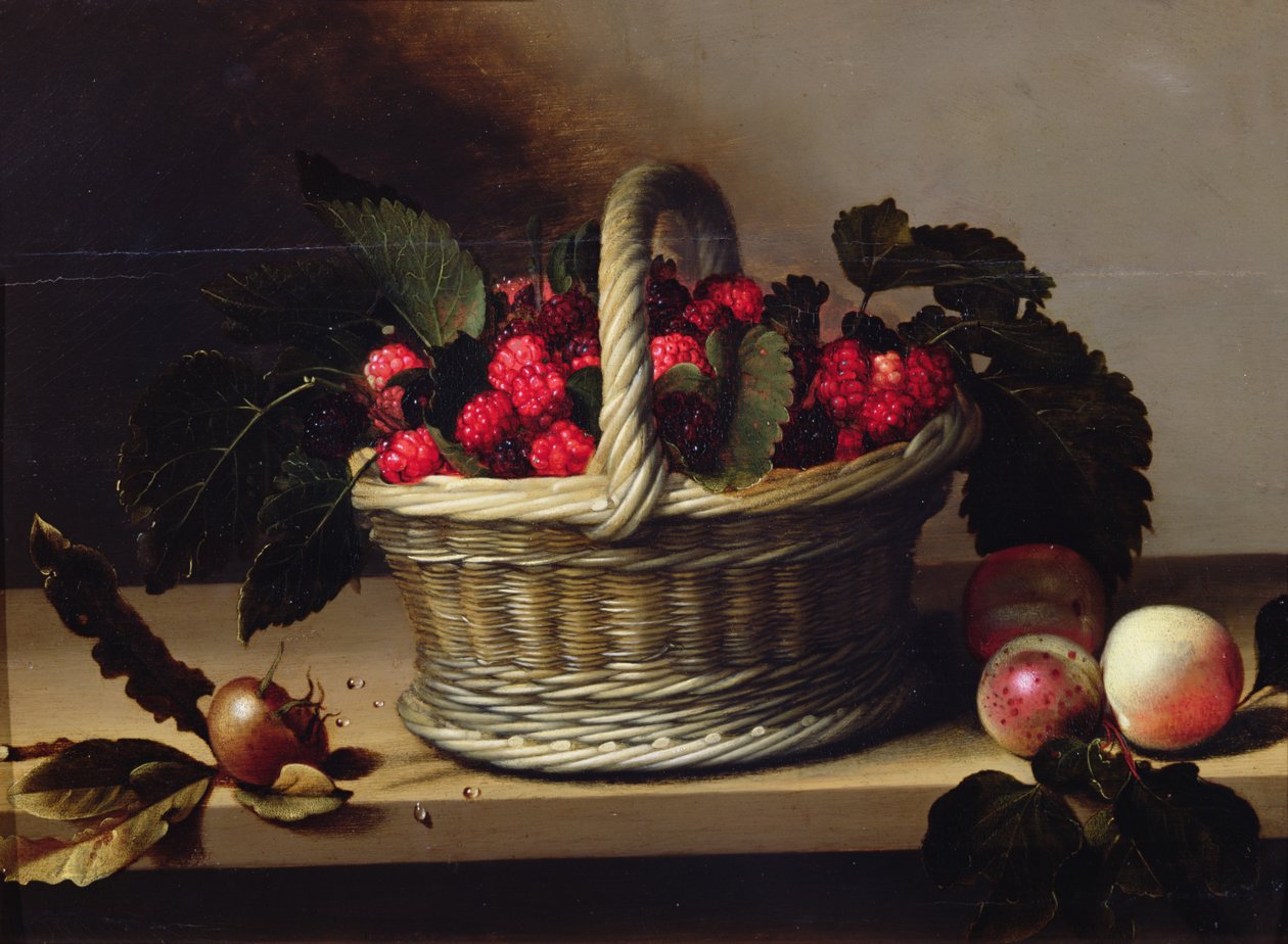 Kosár szeder és málna alkotó: Louise Moillon