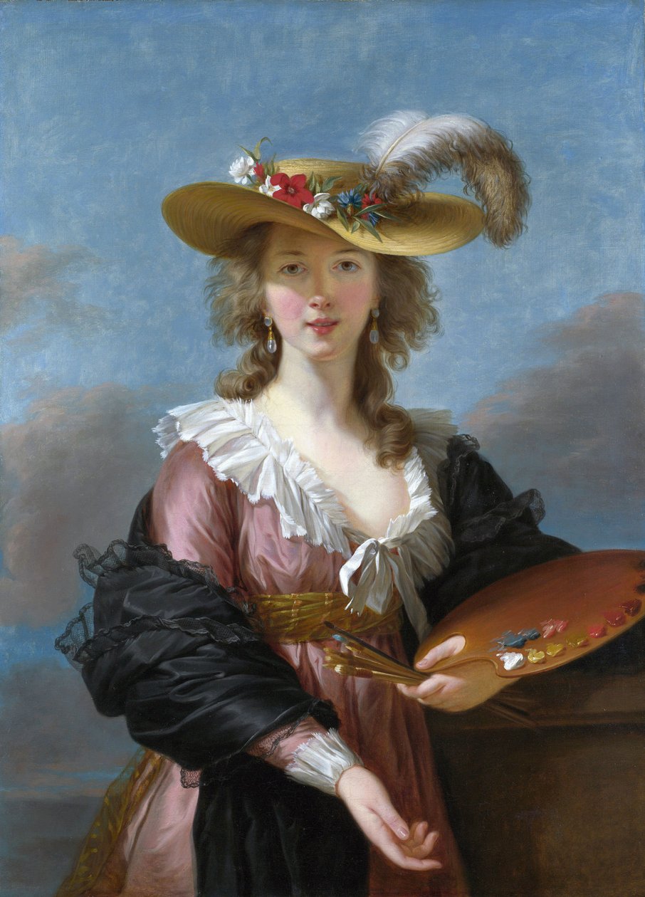 Önarckép szalmakalapban alkotó: Elisabeth Louise Vigee Lebrun