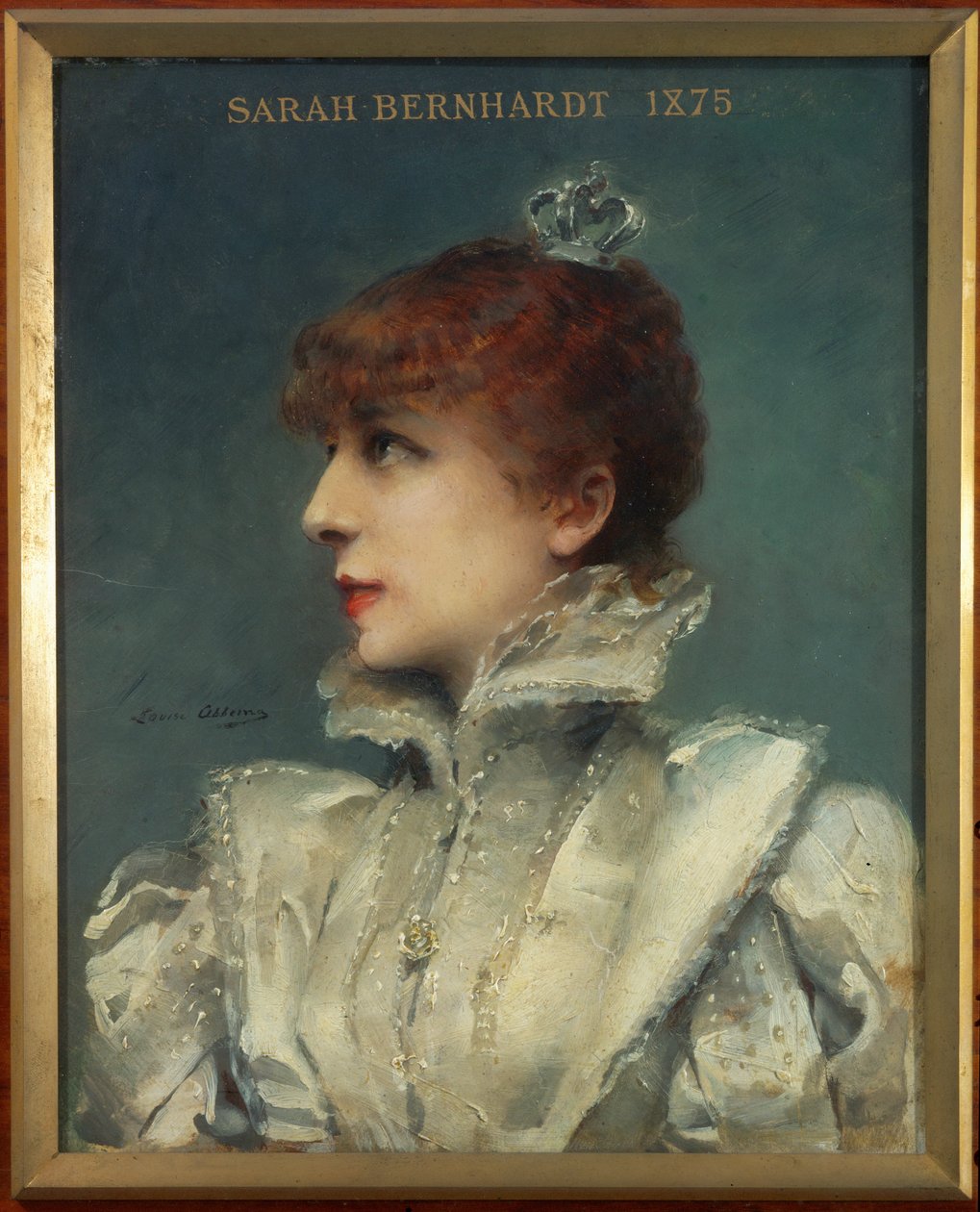 Sarah Bernhardt színésznő ... (festmény vászonra) alkotó: Louise Abbéma