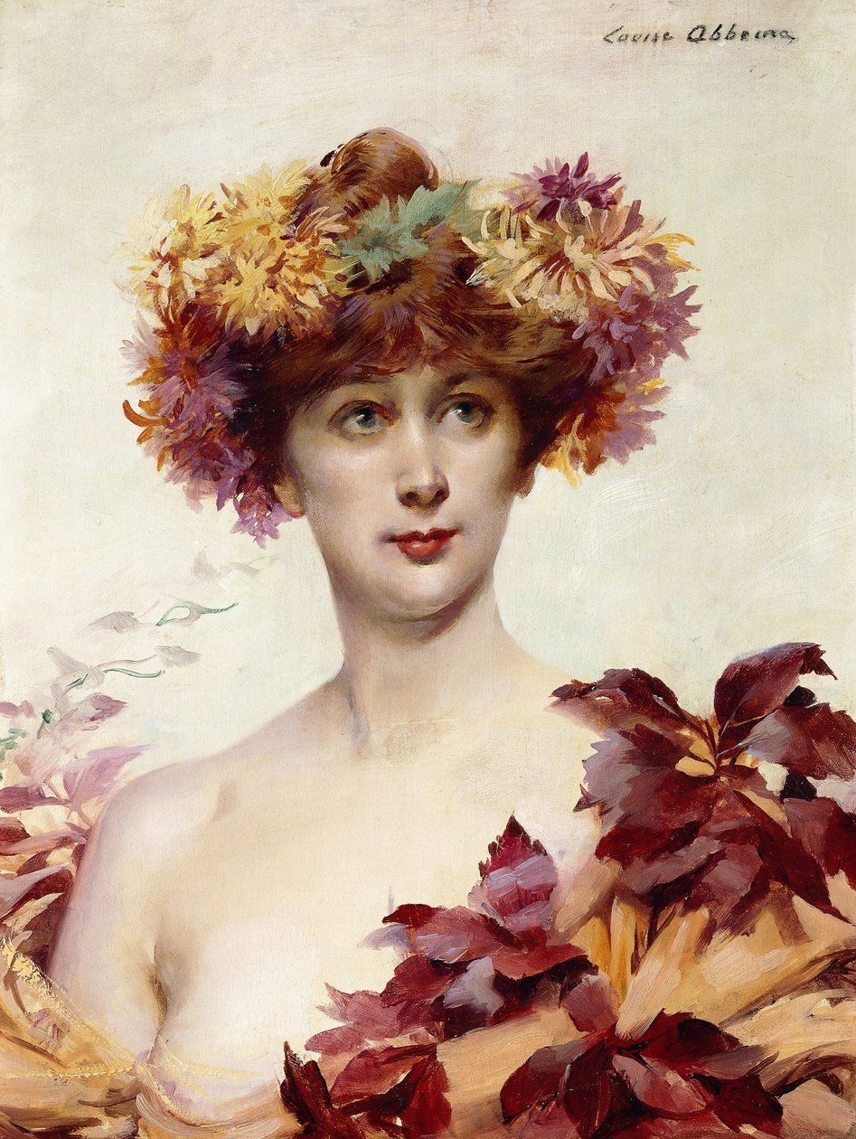 Sarah Bernhardt portréja, alkotó: Louise Abbéma