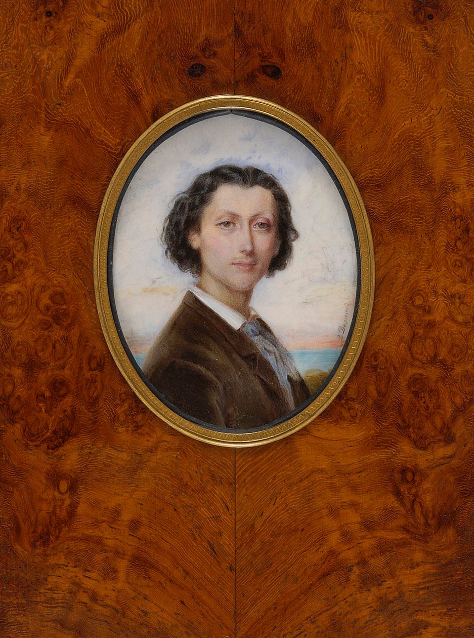 Liszt Ferenc zeneszerző portréja 1811-1886, 1836. alkotó: Louise Besnard née Vaillant