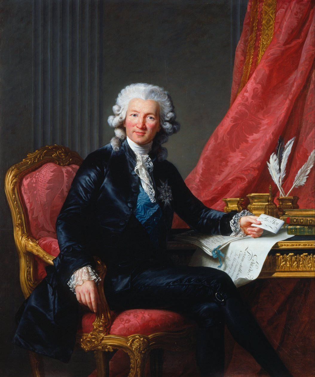 Charles-Alexandre de Calonne (1734-1802) portréja alkotó: Elisabeth Louise Vigee Lebrun
