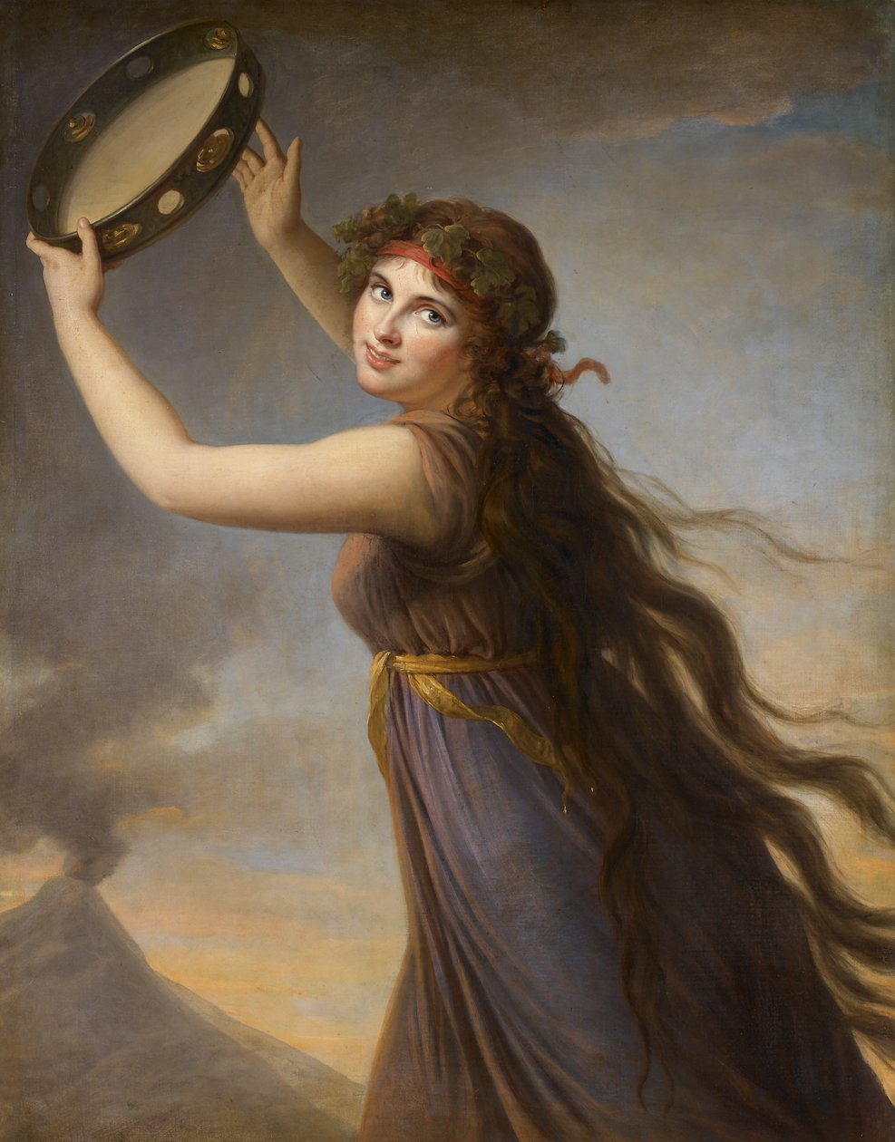 Emma portréja, Lady Hamilton, mint Bacchante alkotó: Elisabeth Louise Vigee Lebrun