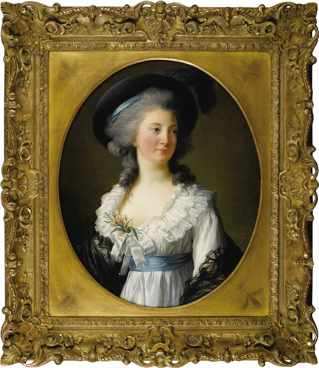 Madame de Moreton Chabrillan grófnő portréja, 1782. alkotó: Elisabeth Louise Vigee Lebrun