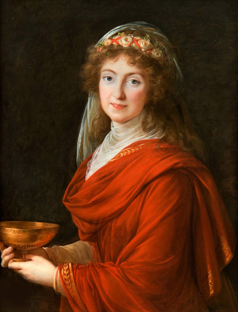 Siemontkowsky-Bystry grófnő portréja, 1793. alkotó: Elisabeth Louise Vigee Lebrun