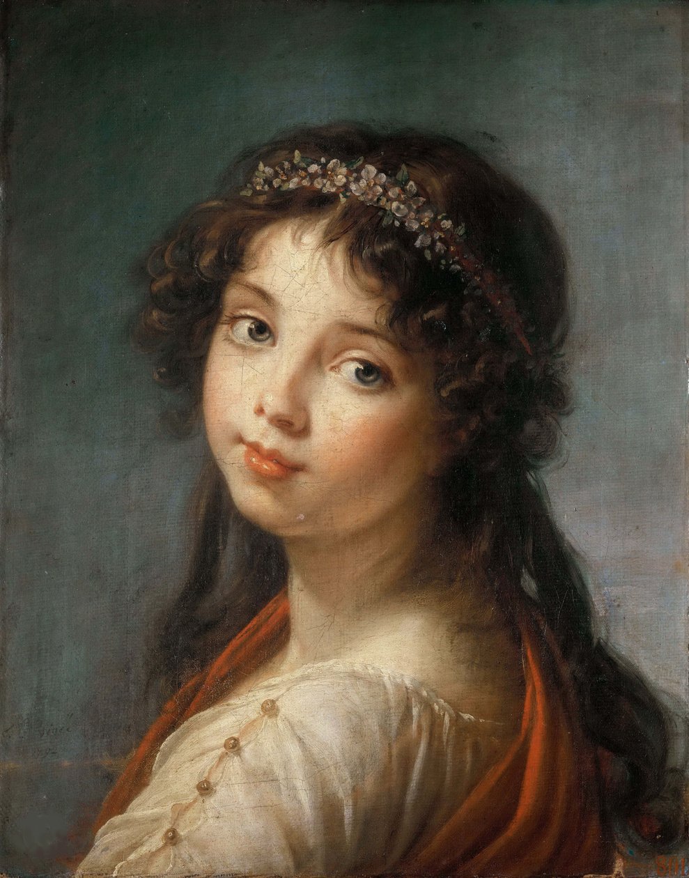 A művész lányának, Jeanne-Lucie-Louise, dite Julie-nak portréja, 1792. alkotó: Elisabeth Louise Vigee Lebrun
