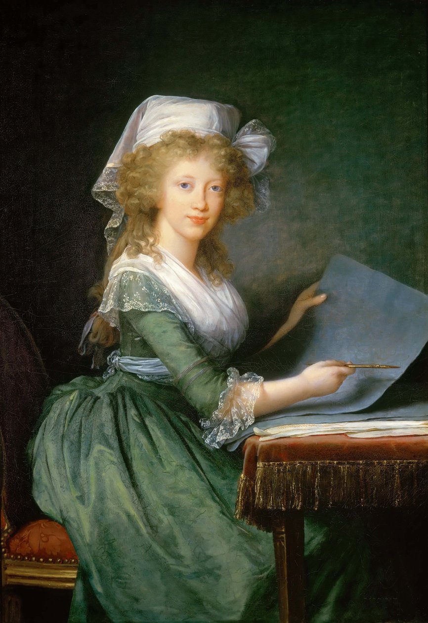 Luisa Maria nápolyi és szicíliai hercegnő 1773-1802, c. 1790. alkotó: Elisabeth Louise Vigee Lebrun