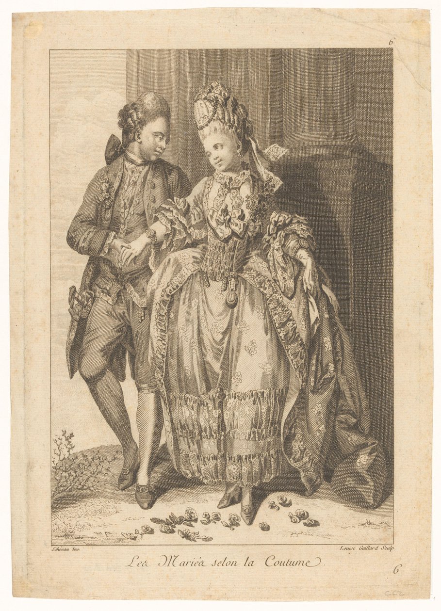 Szokásos menyasszonyok (cím a tárgyon) A szerelem születése (sorozat címe) alkotó: Louise Gaillard
