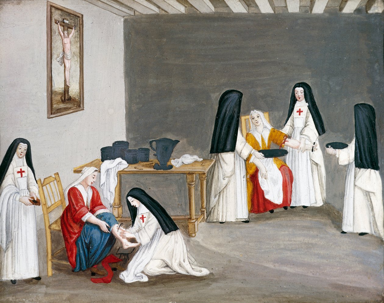 Port-Royal des Champs apátság, betegeket gondozó nővérek, Louise-Magdeleine Hortemels (1688-1767), Franciaország alkotó: Louise Magdeleine Hortemels