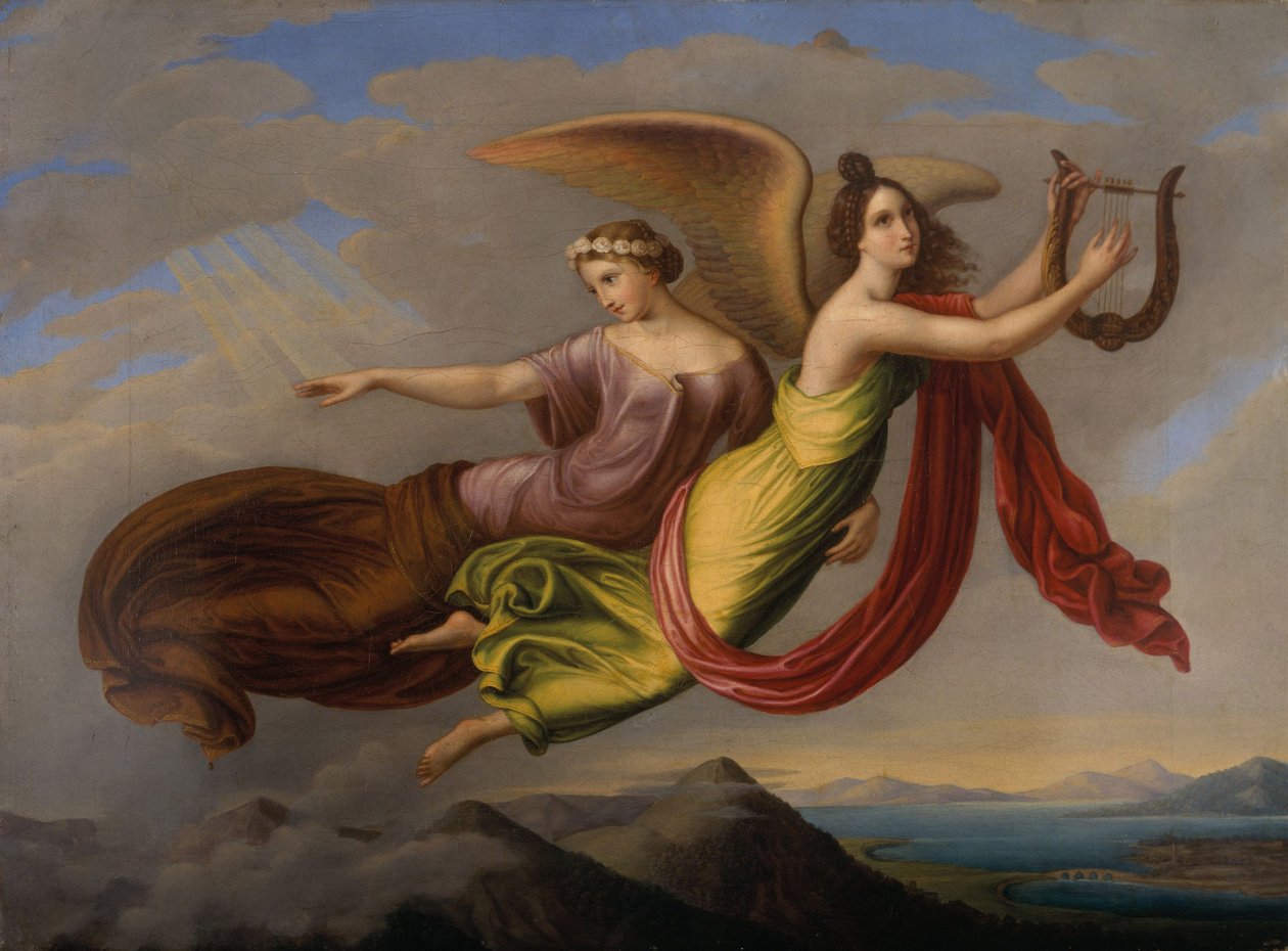 Emlékezet és képzelet, 1830 körül (olaj, vászon) alkotó: Louise Seidler