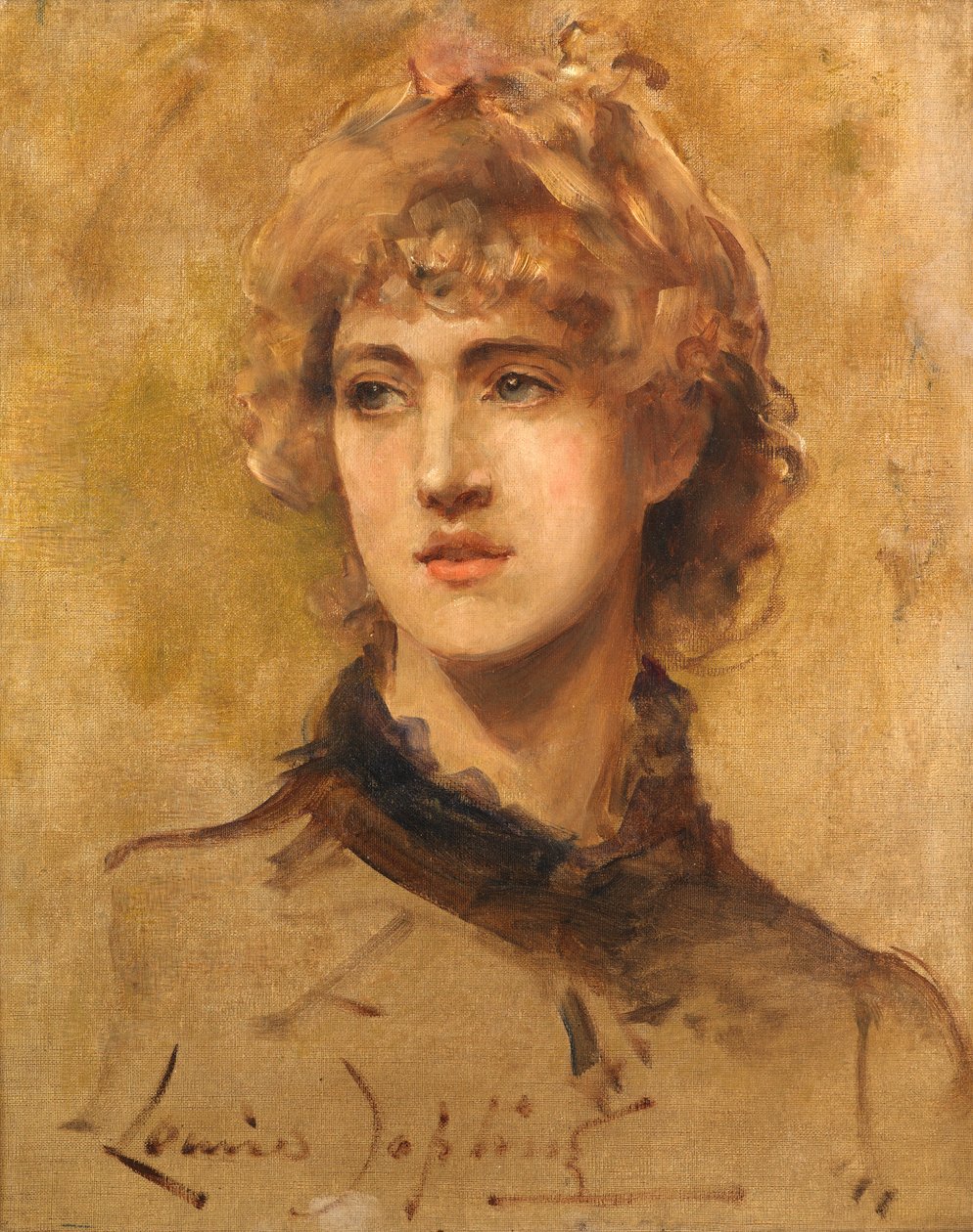 Portrévázlat (olaj, vászon) alkotó: Louise nee Goode Jopling