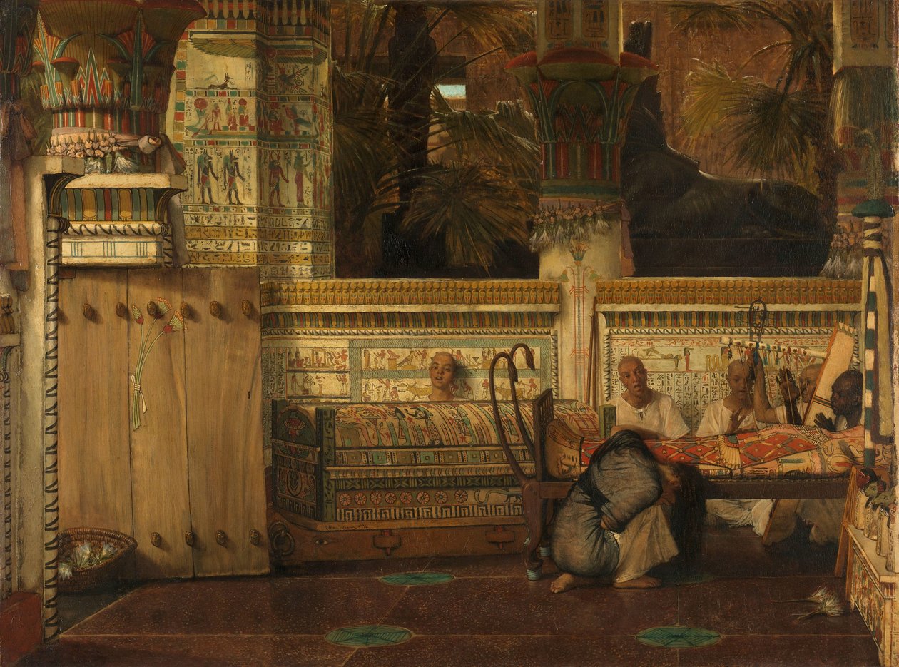 Az egyiptomi özvegy alkotó: Lourens Alma Tadema