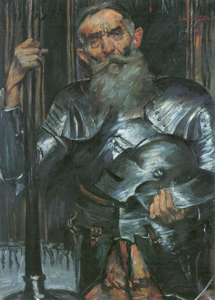 Öregember lovagpáncélban alkotó: Lovis Corinth
