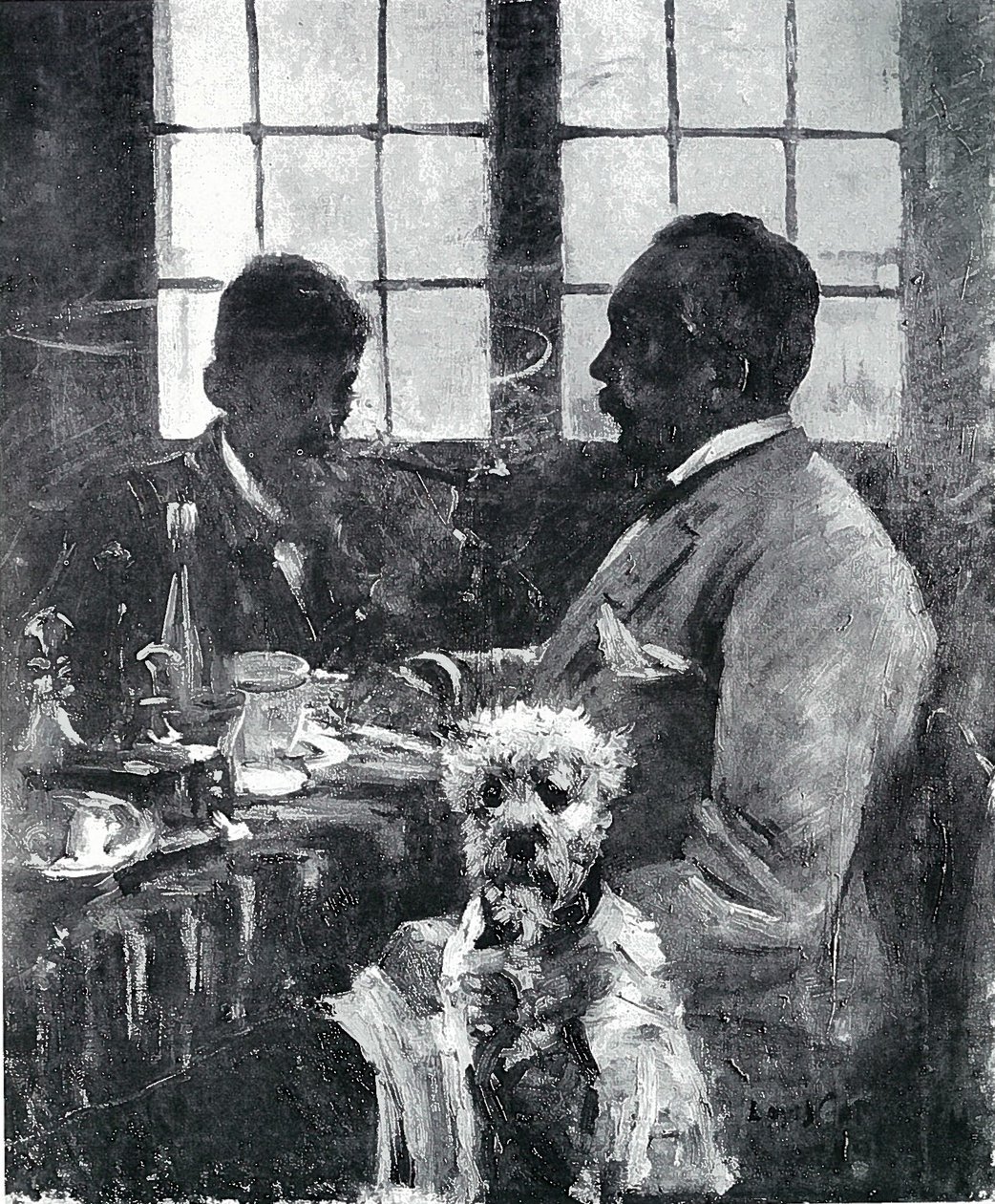 Am Fruhstuckstischn alkotó: Lovis Corinth