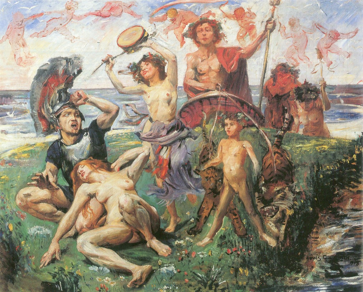 Ariadne Naxoson alkotó: Lovis Corinth