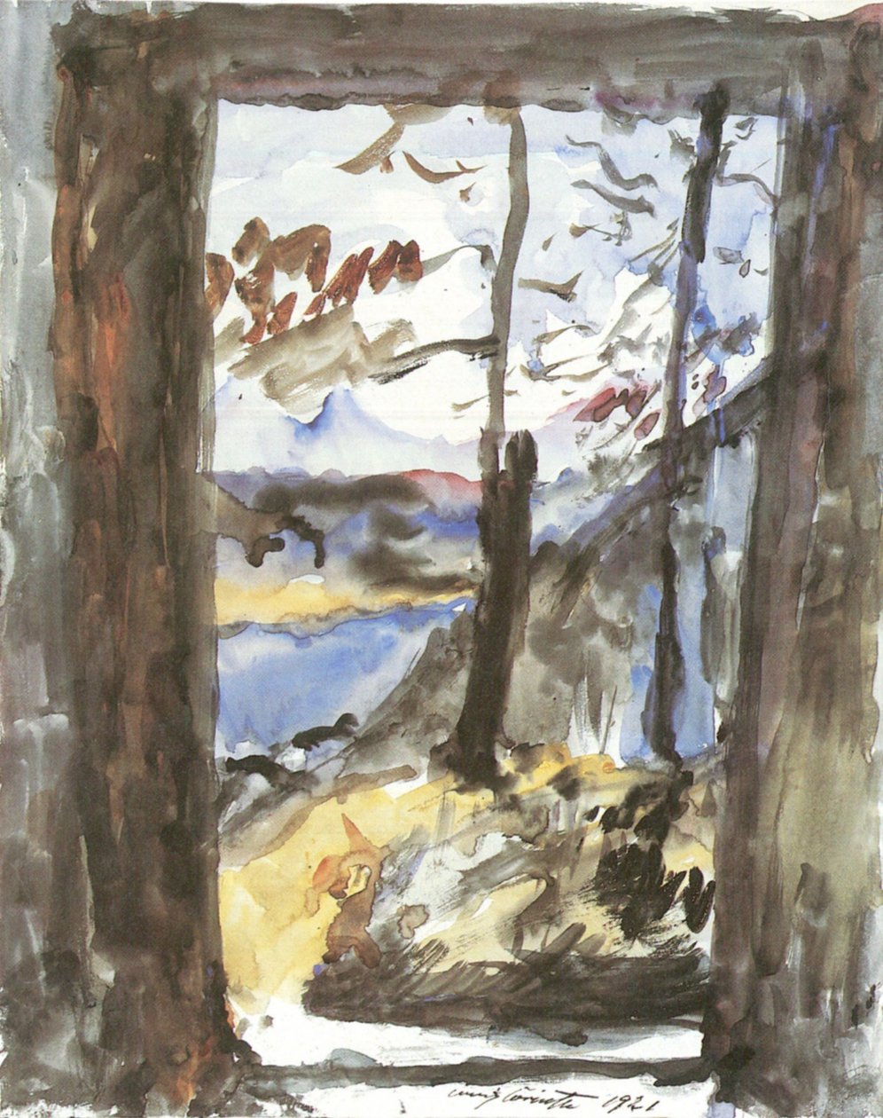  Kilátás a Walchensee-re alkotó: Lovis Corinth