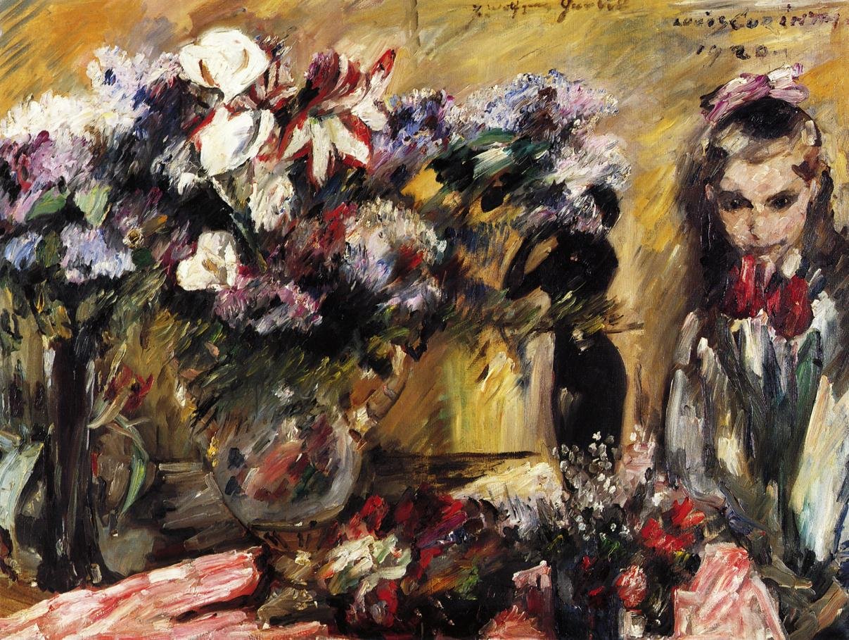 Virágok és Wilhelminen lánya alkotó: Lovis Corinth