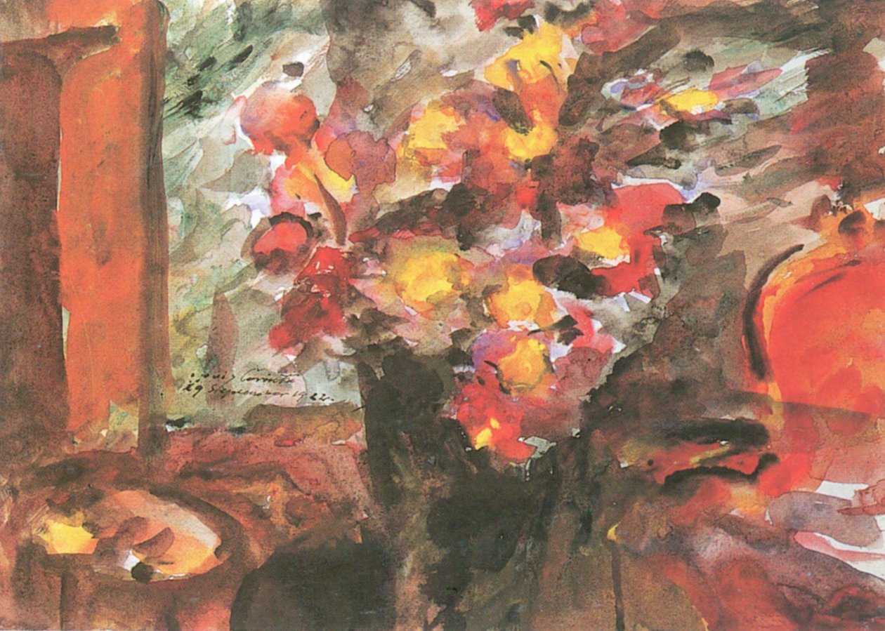 Csendélet virágokkal alkotó: Lovis Corinth