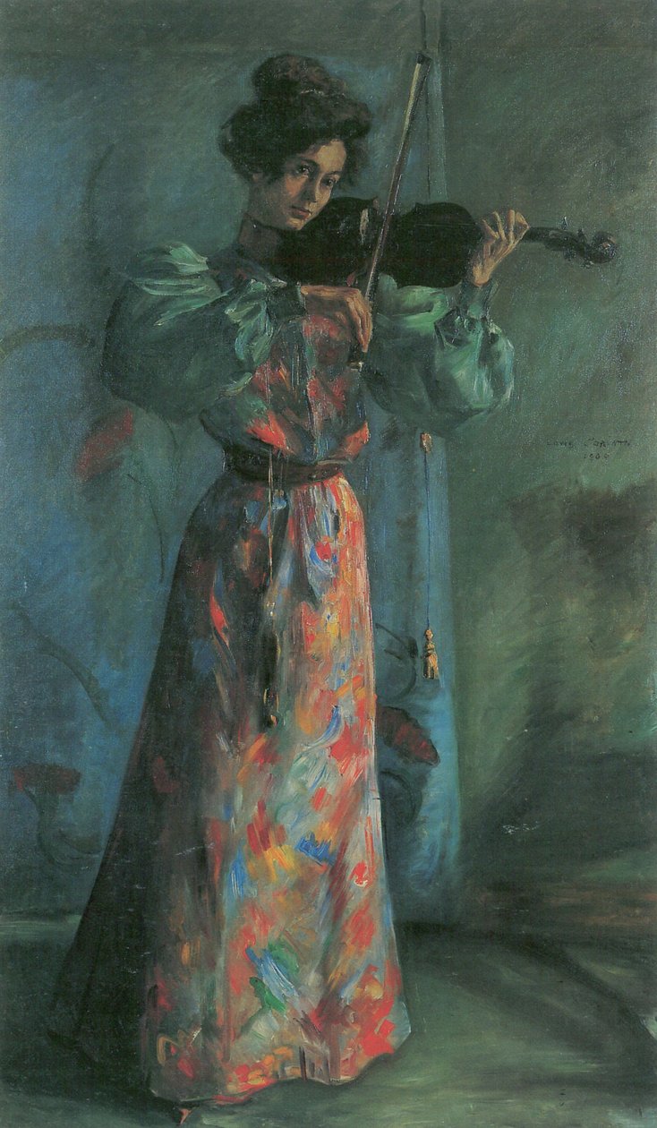 A hegedűművész alkotó: Lovis Corinth