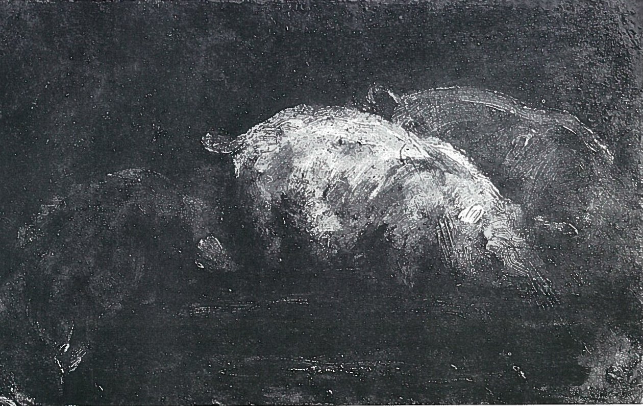 Sertések evése alkotó: Lovis Corinth