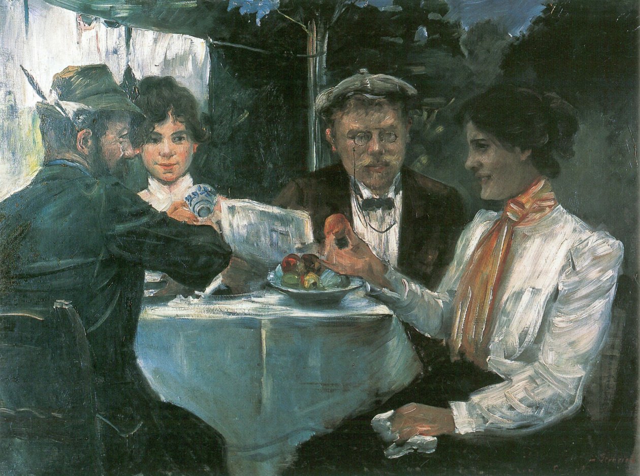 Max Halbe kertjében alkotó: Lovis Corinth