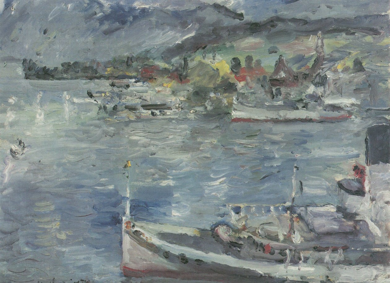 A Luzern -tó reggel alkotó: Lovis Corinth