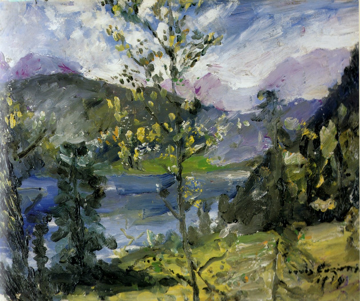 Október hó Walchensee -n alkotó: Lovis Corinth