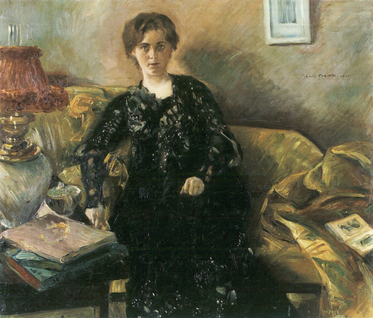 Holmn Korfiz asszony arcképe alkotó: Lovis Corinth
