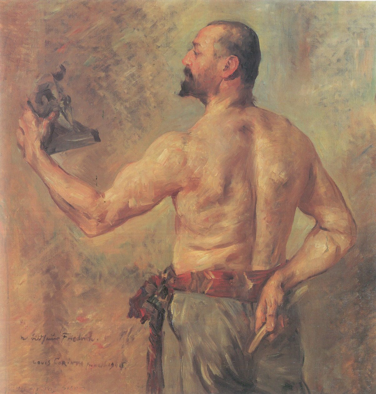 Friedrich szobrász portréja alkotó: Lovis Corinth