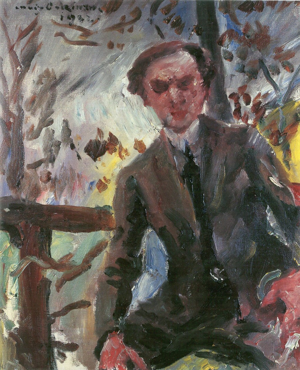 Leo Michelsonn festő arcképe alkotó: Lovis Corinth