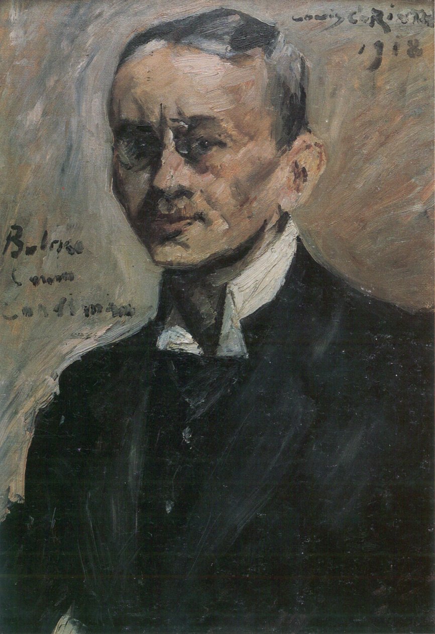 Carl Bulcken író arcképe alkotó: Lovis Corinth