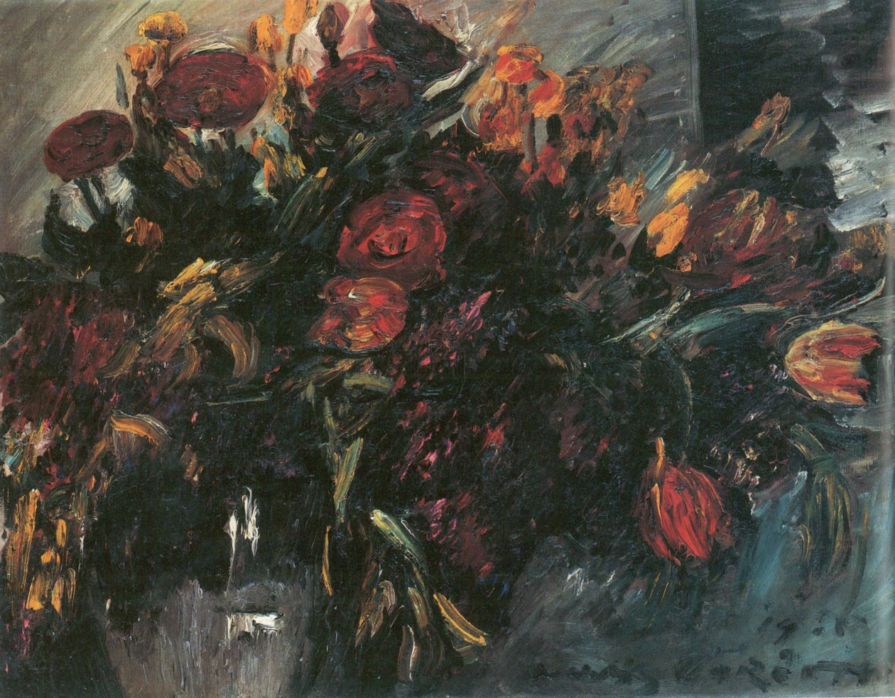  Piros és sárga tulipánok alkotó: Lovis Corinth