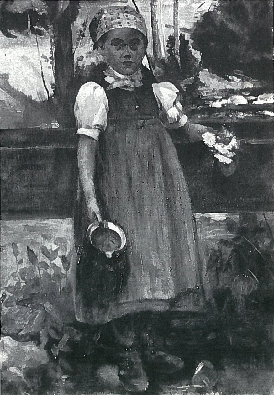 Fekete -erdei lány, Marien alkotó: Lovis Corinth