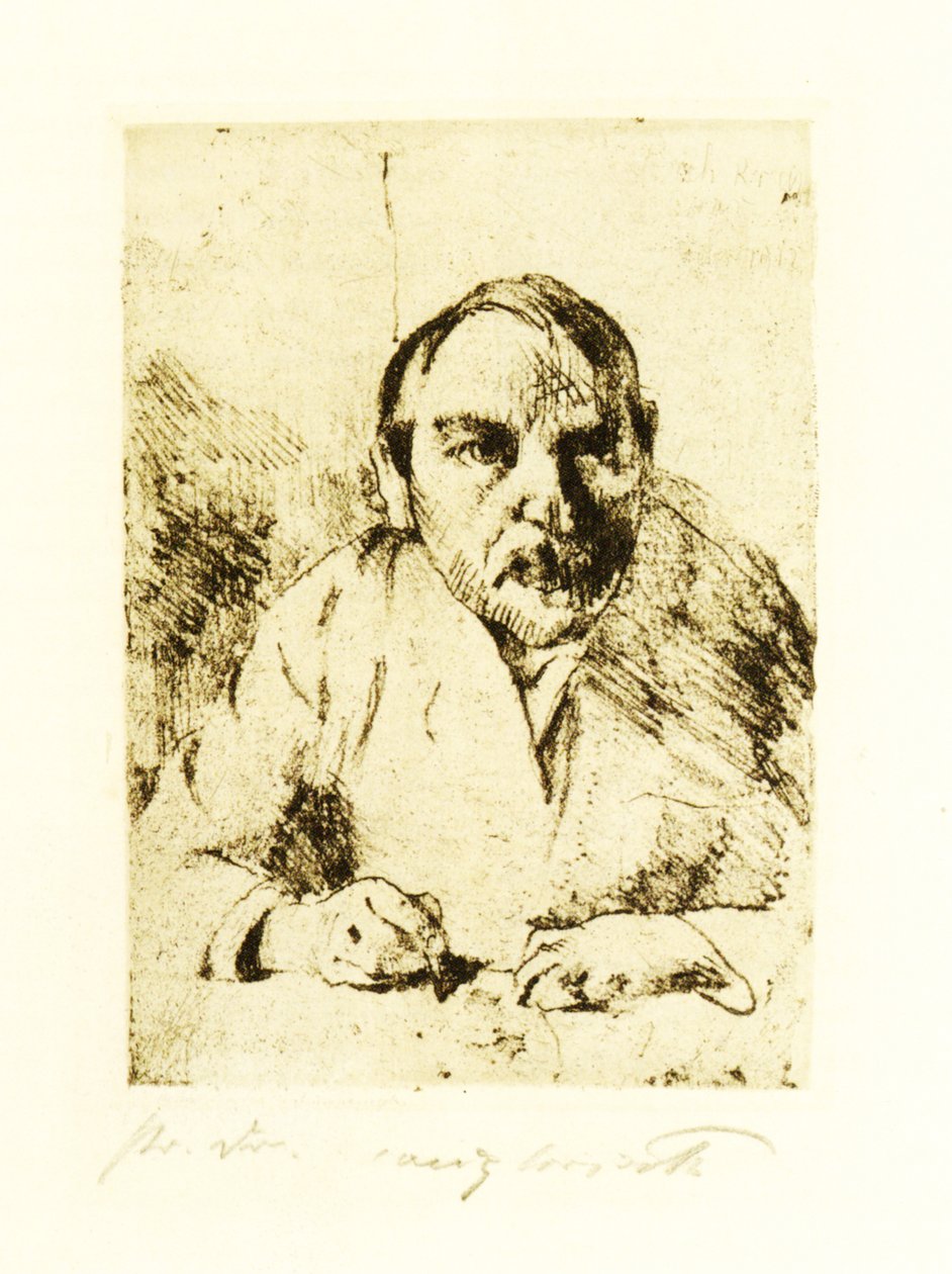 Önarckép, amikor beteg voltam alkotó: Lovis Corinth