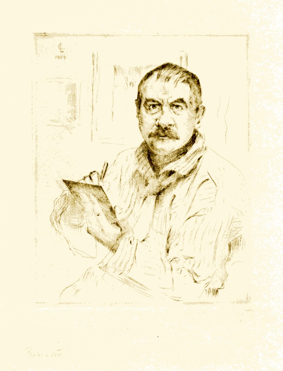 Önarckép, törlés alkotó: Lovis Corinth