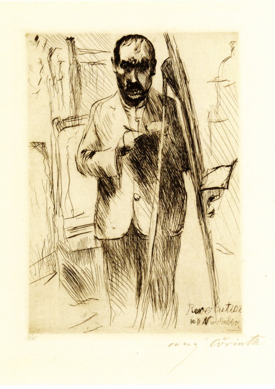 Önarckép a relé előtt alkotó: Lovis Corinth