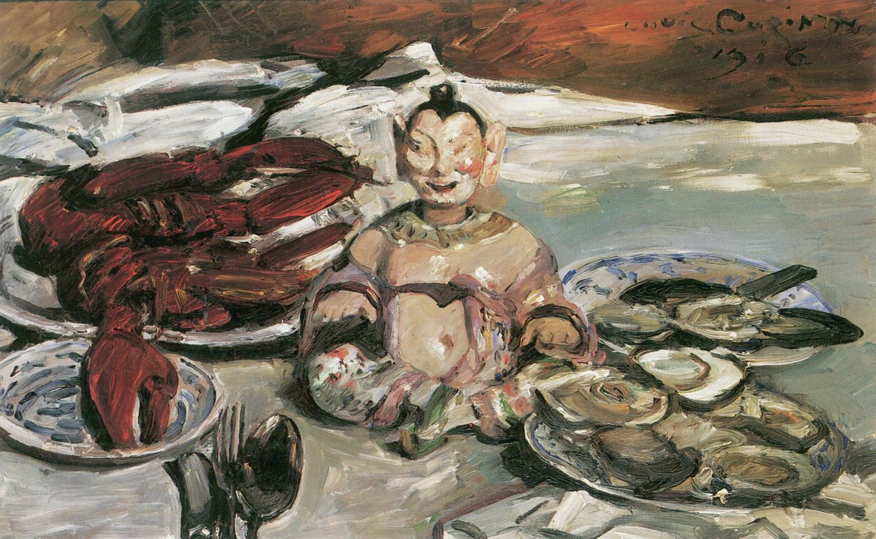 Csendélet pagodákkal alkotó: Lovis Corinth