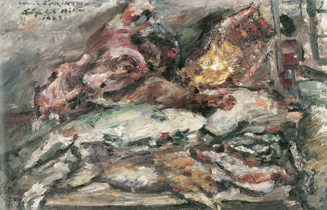 Viktualien bei Hiller Berlinben A Hiller étterem hideg helyisége, Berlin alkotó: Lovis Corinth
