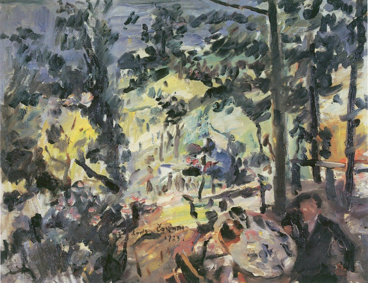Wachensee, a teraszon alkotó: Lovis Corinth