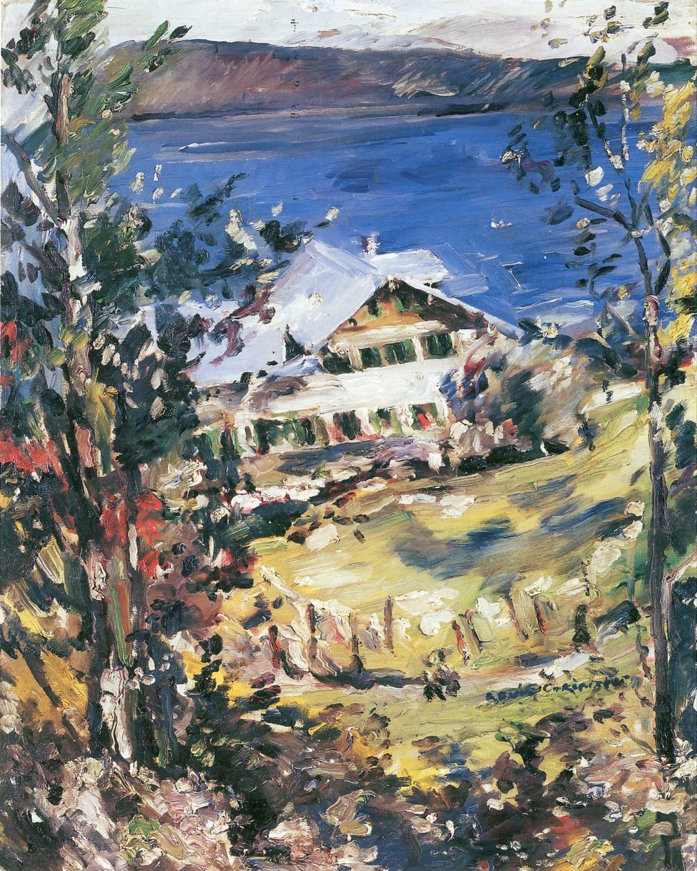 Walchensee, vidéki ház mosókonyhával alkotó: Lovis Corinth