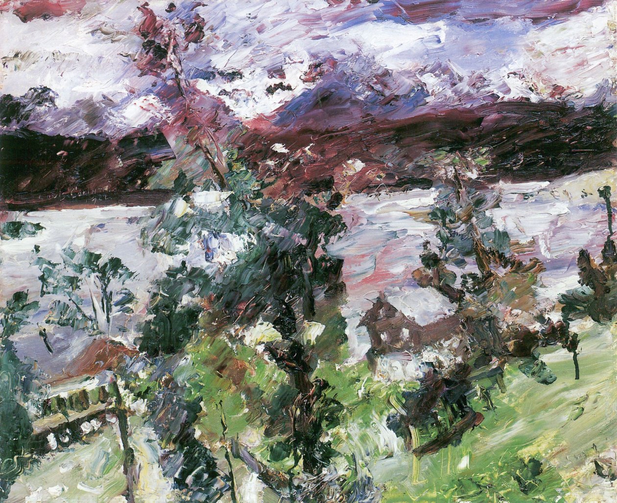 Walchensee, Neuschneen alkotó: Lovis Corinth